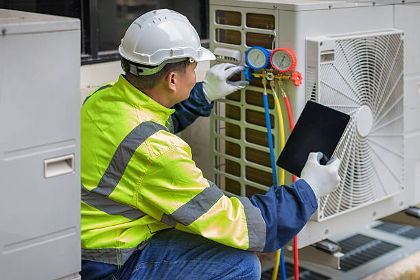Professional Hvac Maintenance technician working in Old Bethpage, NY